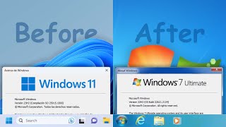 How to transform Windows 11 into Windows 7 [upl. by Arty]