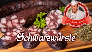 Schwarzwürste selber machen  Opa Jochens Rezept [upl. by Akehsyt]