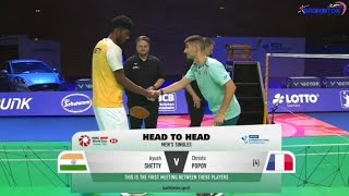 Hylo Open 2024  Mens Singles Semifinal  Christo Popov FRA vs Ayush Shetty IND [upl. by Esirehc]