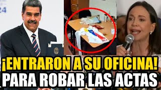 🚨MADURO ENTRÓ A LA OFICINA DE CORINA MACHADO A ROBAR LAS ACTAS QUE PRUEBAN SU DERROTA  BREAK POINT [upl. by Sension]