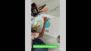 Conversation of resources drawing 4th class chapter DasariDevansh [upl. by Ytnom]