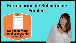 📌Formularios de SOLICITUD DE EMPLEO NO DEBEN FALTAR EN TU EMPRESA 📄👌 [upl. by Morril440]