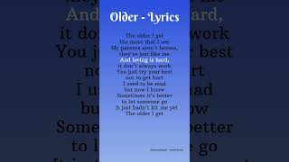 OlderSasha Alex Sloanpart2songlyricsytshorts lyrics song [upl. by Siraval]