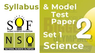 NSO Science Olympiad Class 2 Model Test Paper Set 1 [upl. by Etiam]