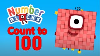 Count To 100  Numberblocks 1 Hour Compilation  123  Numbers Cartoon For Kids [upl. by Eilrak]