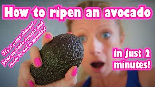 HOW TO RIPEN AVOCADOS FAST Speed ripen your unripe avocado quickly in your microwave in minutes [upl. by Dare]