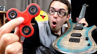 Fidget Spinner as a Guitar Pick [upl. by Eluk]