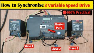 Variable Frequency Drive Synchronize With Master Port How to Synchronize Vfd Master Port Wiring [upl. by Yatnohs]