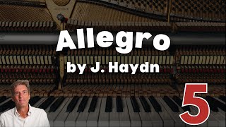 Allegro from Sonata Hob XVIG by F J Haydn ABRSM Grade 5 Piano 2025 amp 2026  A9 [upl. by Nonnag]