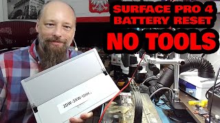 Surface Pro 4 Battery Reset Without Any Tools [upl. by Ahtelahs]