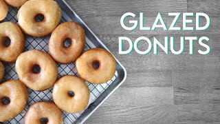 VEGAN KRISPY KREME DOUGHNUTS  Glazed Donut Recipe [upl. by Ynittirb]