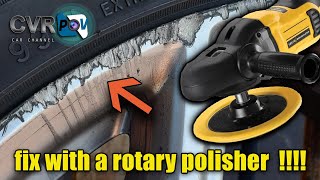 How to remove curb rash on any rim with a rotary polisher [upl. by Titus556]