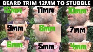 Trim Beard and Compare Each Length 12mm  4mm [upl. by Kliman]