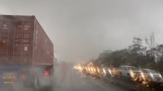 Big rainstorm on the N2 Freeway at Durban [upl. by Sky]