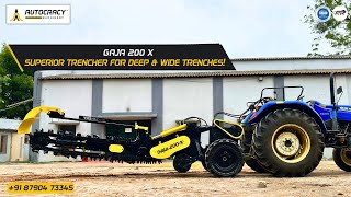 GAJA 200 X Trencher Dig Trenches Faster and Deeper [upl. by Aneel678]