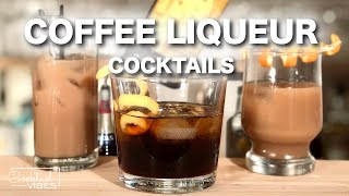 3 Easy Coffee Liqueur Cocktails  1Minute Cocktail Recipes [upl. by Ainnek]