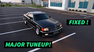 1990 Mercedes 560SEC AMG MAJOR TUNEUP [upl. by Eradis]