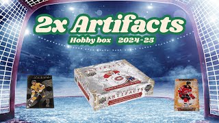 Artifacts Hockey 202425  unboxing 2x hobby box [upl. by Ppilihp]