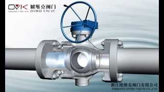 Cast steel trunnion ball valve [upl. by Kramal719]