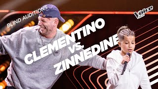 Zinnedine sfida Clementino in un freestyle  The Voice Kids Italy  Blind Auditions [upl. by Hayn]