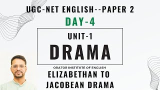 Day4  UNIT 1DRAMA  UGC NET ENGLISH PAPER 2  Free Batch  Orator Institute  Zubar Saifi Sir [upl. by Nosemyaj]