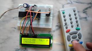 RC5 Decoder with PIC16F887 microcontroller [upl. by Eltsyrk]