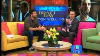 Tom Welling on quotDespierta Americaquot to promote quotDraft Dayquot Miami March 25 2014 Full Interview [upl. by Atnoled720]