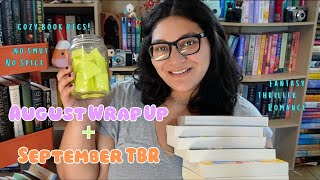 AUGUST READING WRAP UP  SEPTEMBER TBR  NO SMUT AND NO SPICE BOOKS [upl. by Anol]