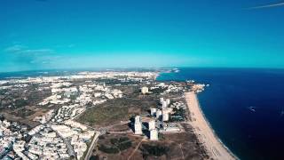 Aerial view Alvor Portugal [upl. by Airetas]