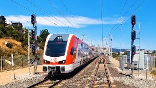 Caltrain Electrification Inauguration Cab Ride from California Avenue to San Francisco 22nd Street [upl. by Oileduab65]