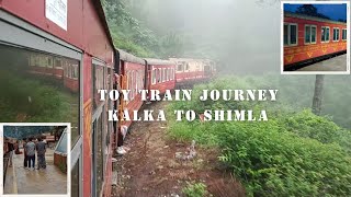 kalka to shimla toy train journey🚊 toy train himanchal Pradesh good experience toy train😲Railway [upl. by Lorri]