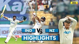 Ind vs Nz Highlights New Zealand Need 107 Runs To Win Against India  Sarfaraz Khan  Rishabh Pant [upl. by Atiana]