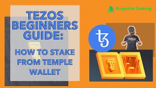 Tezos Tutorials How to stakedelegate your XTZ Tezos directly from the Temple Wallet plugin [upl. by Lattie]