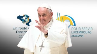 Călătoria apostolică a Papei Francisc în Luxemburg și Belgia  Întalnirea cu credincioșii catolici [upl. by Gainor]