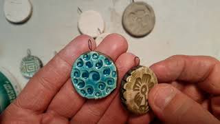 How to make clay pendants [upl. by Arac]