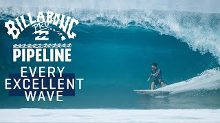 Every Excellent Wave  Billabong Pro Pipeline 2023 [upl. by Nrubua]