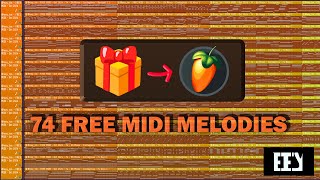 🎁😱 74 FREE MIDI Melody Loops 🎹  FL STUDIO 2024 Oct 2024 [upl. by Ailin]