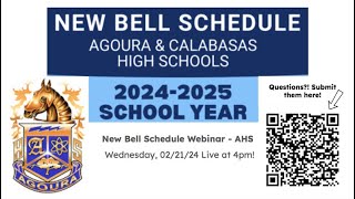 New Bell Schedule Webinar  AHS [upl. by Daphna363]