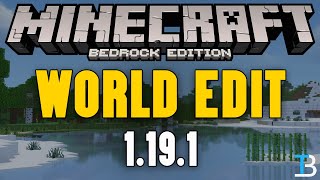 How To Download amp Install WorldEdit in Minecraft Bedrock 119 [upl. by Gertrude]