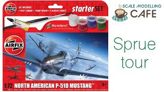 Sprue tour Airfix P51D Mustang 172 Starter set [upl. by Atsirak]