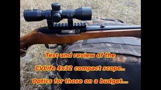 cvlife scope 4x32 compact scope test and review 2021 CVLife 4x32 best budget scope [upl. by Enyad]