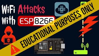 ESP8266 WiFi Attacks Explained  Deauthentication  Fake Beacon Flooding  Probe Request Flooding [upl. by Eirac52]