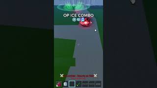 ICE ONE SHOT COMBO shorts bloxfruits roblox [upl. by Beau]