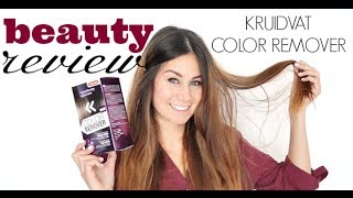 Review Kruidvat Color Remover [upl. by Linker]