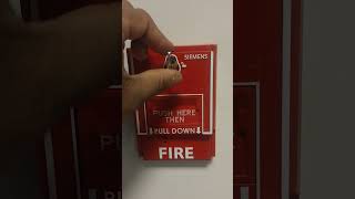 how to reset fire alarm pull station 😔 youtube fire firealarm short [upl. by Lundgren112]