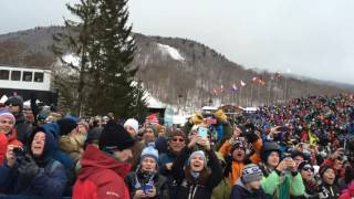 Killington World Cup crowd cheers for Mihaela Shiffrin [upl. by Kingsbury]