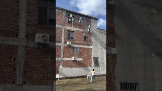 Anti leakage cement mortar decoration process for brick house exterior wall [upl. by Enyak]