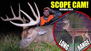 300 YARD SCOPE CAM  HUGE BUCK DOWN [upl. by Basile]