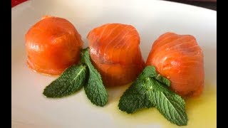 BOMBONES DE SALMON AHUMADO CON AGUACATE [upl. by Gisele]