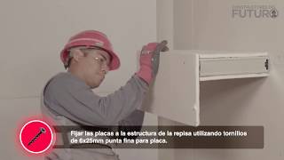 Cómo hacer repisas con Drywall en 7 pasos [upl. by Ojiram553]